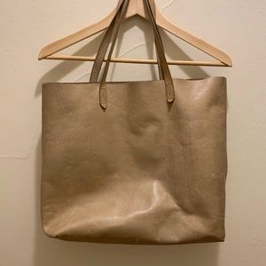 Madewell leather transit tote
